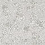 Mirage 991-68221 Empire Floral Scroll Wallpaper Light Grey [並行輸入品]