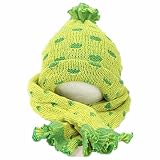 Youth Dream(ユースドリーム）かわいいパイナップル風　キッズ 用ニット帽＋マフラー　防寒　秋 冬 （グリーン）