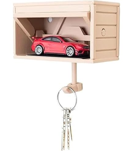Amazon.co.jp: カーガレージキーホルダー キーフック 壁掛け 鍵/帽子