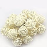 Perfectgoing ボールストリング 20球 イルミネーションライト ストリングライト ラタンボール型 LED 電池式