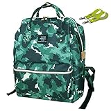 Landuo 4colors レディース　リュック　ハンドバッグ　マザーズバッグ　ベビーカーバッグ　高収納　大容量 軽量 (camouflage)