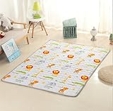 ukelerベビークロールマットベビーPlay Matヨガマットピクニックマットベッドクッション 70.9''×78.7''