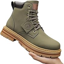 Amazon | [POZEAL] メンズ ブーツ メンズブーツ レトロ 英国風