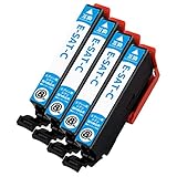 EPSON エプソン SAT-(C/シアン)【4本セット】 最新 互換 インクカートリッジ 《ICチップ搭載・残量表示対応》 サツマイモ SATC SAT-C 純正と併用可能 (対応機種: EP-712A EP-713A EP-714A EP-715A EP-812A EP-813A EP-814A EP-815A EP-716A EP-816A)【STAR JET製】