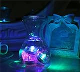loguide水中防水LEDライトホワイト装飾ウェディングプール花瓶バッテリーライト LO-WL-02*2-1