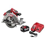 Milwaukee M18 FUEL 18-Volt Lithium Ion Brushless Cordless 7 1/4 in. Circular Saw with M18 18-Volt 9.