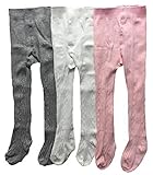 toptimベビー女の子シームレスソックス3パックcable-knitタイツfor Toddlers子 US サイズ: S