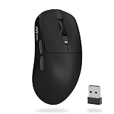 RK ROYAL KLUDGE RK M30 ワイヤレスゲーミングマウス、24000 DPI、43g 超軽量、PAW3311 センサー、2.4G/ブルートゥース/USB - C 充電式ワイヤレスマウス、PC/Mac 用 5 つのプログラム可能なボタン付き、黒グレー