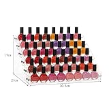 XL® ネイルポリッシュディスプレイラック収納ボックスマニキュアショップではアクリルラックラックが表示XFL335釘をマウント表示します (1)