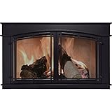 Pleasant Hearth Fieldcrest暖炉ガラスドア – ブラック、モデル# fc-5904