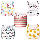 汗取りパッド 6重ガーせ 5枚セット 綿100% かわいい動物 柔らかい 汗とりパット インナー あせも対策 赤ちゃん あせとり ベビー 男の子 女の子 出産祝い