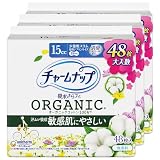 チャームナップ 【まとめ買い】【大入数】 吸水さらフィ オーガニックコットン 少量用スリム 羽なし 15cc 19cm 48枚入(尿 吸収ナプキン 尿もれパッド ナプキンサイズ)【軽い尿もれの方】×3