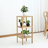 竹フラワーラックマルチレイヤーバルコニーリビングルームシェルフマルチファンクション屋内保管棚 ( サイズ さいず : 3 layers )