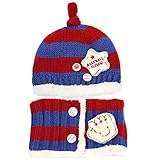 ノーブランド ベビー　ニット帽　 女の子　赤ちゃん　帽子 オシャレ　可愛い　キャップ 防寒対策　保温 男の子　マフラー人気 誕生日プレゼント　柔らかい　スカーフ　帽子セット 男女兼用　秋 冬　6ヶ月〜