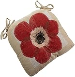 Brentwood Tapestry Floral Chairpad, Red