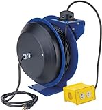 Coxreels PC13-3512-B Power Cord Spring Rewind Reels: Quad Industrial Receptacle, 35' cord, 12 AWG [並