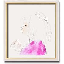 Amazon｜色紙絵 少女絵 子ども絵【いわさきちひろの世界】額装品