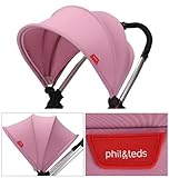Phil&Teds フィル&テッズ Smart sunhood スマートサンフード キャンディーフロス(ライトピンク) ベビーカー バギー カスタマイズ [並行輸入品]