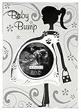 Malden Baby Bump Metal Baby Memories Picture Frame, 3 x 3 by Malden [並行輸入品]