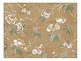York Wallcoverings LN7605SMP Remington Rose Peony 8 X 10 Wallpaper Memo Sample [並行輸入品]