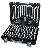 AMPRO T45663 192 Piece 1/4-Inch, 3/8-Inch, and 1/2-Inch Drive Socket Set [並行輸入品]