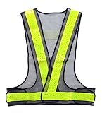 エース神戸 反射材付夏用サマーベスト紺メッシュ・ライムイエロー反射テープSV50-BL