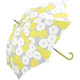 Wpc. 雨傘 ピオニ イエロー 長傘 58cm レディース 晴雨兼用 大きい 花柄 北欧 レトロ ナチュラル おしゃれ 可愛い 女性 5521-07-001