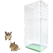 Amazon | HaNaRuNa アクリルケージ 360度 フクロモモンガ デグー