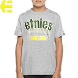 ETNIES エトニーズ キッズ TシャツARCHY YOUTHヘザー グレーNO17 Mサイズ