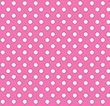 SheetWorld Round Crib Sheets - Primary Polka Dots Pink Woven - Made In USA by sheetworld