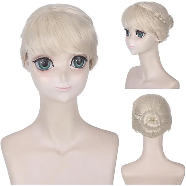 アナと雪の女王戴冠式ウィッグ髪飾り付き アナと雪の女王戴冠式ウィッグ髪飾り付き アナと雪の女王