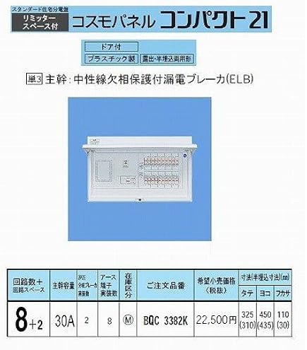 Amazon.co.jp: テンパール工業 スタンダード住宅用分電盤30A 1EX4/2EX2  