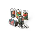 1/12 ミニチュア 缶 5個 食品 ドールハウス 小物 [並行輸入品]