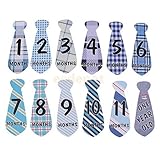 ベビー マタニティー マンスリー 撮影 フォトステッカー 記念 写真 ステッカー シール セット (ネクタイA)