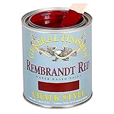 General Finishes MRRP Chalk Paint, 1 pint, Rembrandt Red [並行輸入品]