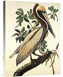 グローバルギャラリーブラウンPelican壁アート 18W x 24H in. イエロー GCS-382087-1824-142