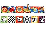 [necker] ベビーバンパー 動物 ベッドガード 布絵本 アニマル 知育玩具 (A)