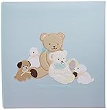 サンヨー 誕生アルバム Lサイズ/100年台紙・ビス式 くまさんブルー