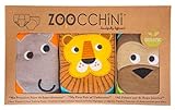 ズッキーニ (Zoocchini)【日本正規品】トレーニングパンツ オーガニックコットンBoys (3T/4T) - サファリの仲間 オレンジ/ブルー/グリーン 3枚セット ZOO7002