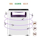 【2018最新改良版】電撃殺虫器 LED殺虫ライト MAVIE 蚊取り器 UV光源吸引式殺虫器 電子殺虫機 毒無蚊取り器 誘虫UV-LEDランプ付き 捕虫器 LED蚊取りライト 光源誘引式 超静音 安