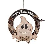 Glitzhome木製Ghost Wall Hanging Decorデコレーション 1708004424