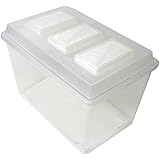 シーラケース プラスチック【コバエをシャットアウト！】昆虫飼育ケース クワガタ用 コバエシャッター【中】フタ・本体
