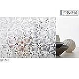 サンゲツ ガラスフィルム 窓 (まど) 目隠しシート ファブリック/幾何 GF-741 (長さ1m x 注文数) 巾92cm ［飛散低減］