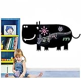 Joyoldelf可愛い壁紙　貼り付き　動物ウォールステッカー　外し可　拭き消しやすい　防水　子供遊び　絵描く　落書き用　計画表立て　壁保護　象、蝸牛、乳牛、河馬　面白い飾り付け　子供部屋、ホーム、店