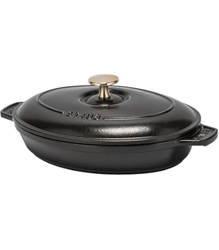 Amazon.co.jp : staub ストウブ 「 シャローオーバルホットプレート