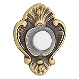 Baldwin 4857060 Victorianベルボタン、アンティーク真鍮withブラウン