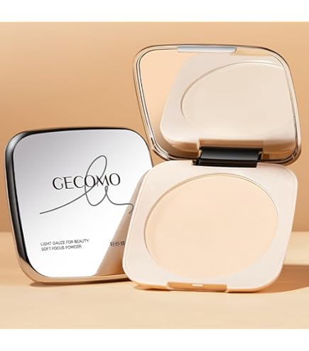 Amazon | GECOMOパフ ルースパウダー テカリ防止 化粧崩れ防止