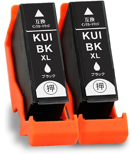 Amazon.co.jp: J-ECO製 KUI-BK-L ブラック 染料 2本セット 増量