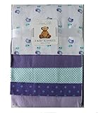 Rene Rofe 5 Pk.Soft Flannel Baby Girls Receiving Blankets , Lavender by Rene Rolfe Baby