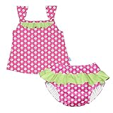 アイプレイ iplay 水着 タンキニ ラッシュガードと水遊びパンツの上下セット  UVカット オムツ機能付 XL:24ヶ月 HotPink Daisy